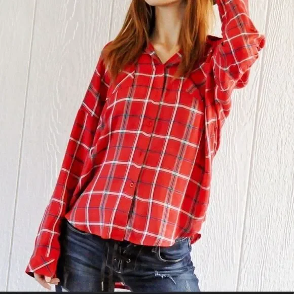 Button Down Plaid Top‎ - Picture 4 of 16